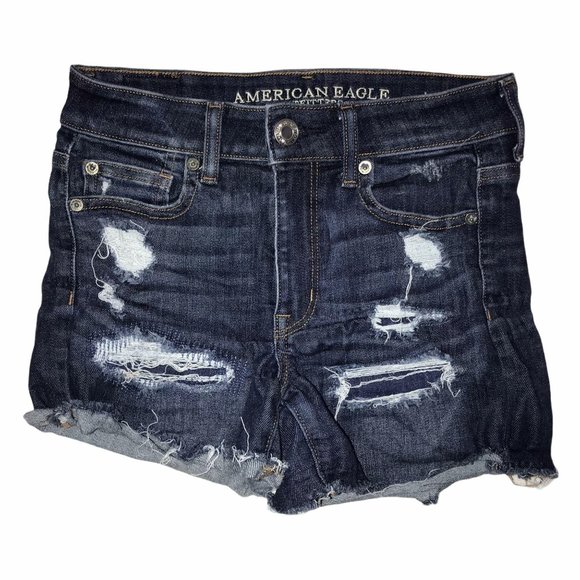 American Eagle Outfitters Pants - American Eagle Hi-Rise Shortie Mom Grunge Shorts 4